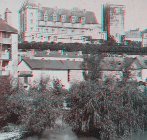 Château de Pau, vu du pont